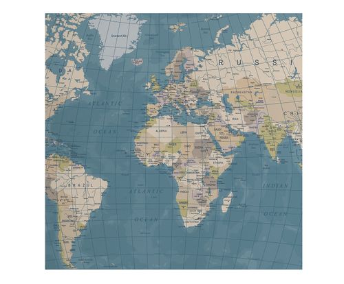 Placa De Madeira Estampada Mapa Mundi 29x29cm Westwing Com Br