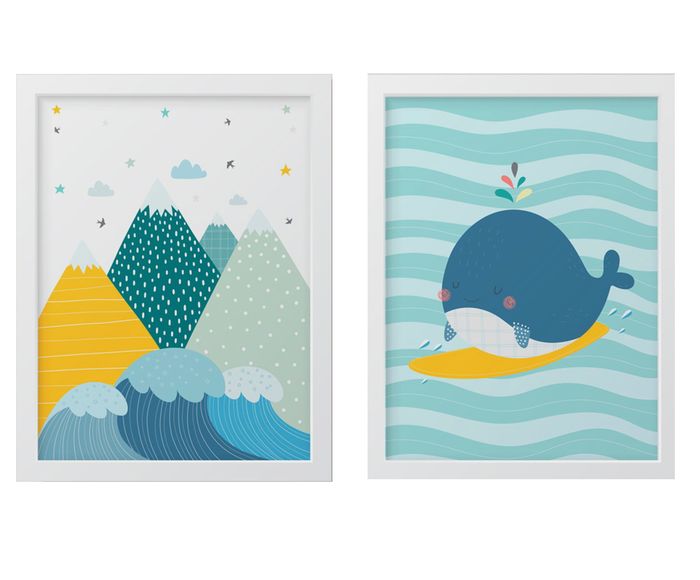 Jogo de Quadros Montanhas e Mares, 34x44 cm | Westwing.com.br