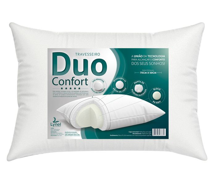 Travesseiro Duo Confort - 48X8X68cm | Westwing.com.br