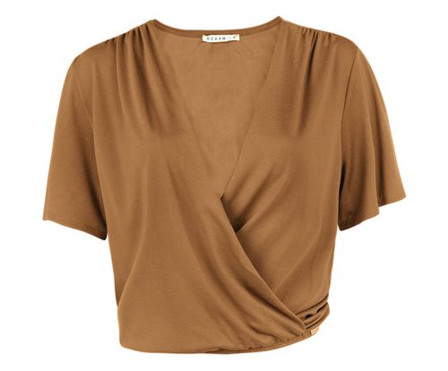 Blusa sales marrom feminina