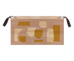 Caixote com Alça em Couro Winnie - 40X25cm | Westwing.com.br