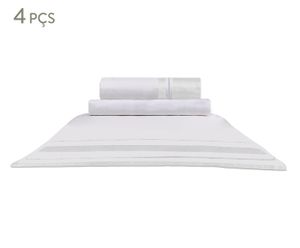 Jogo de Lençol Palace Branco - Queen Size | Westwing.com.br
