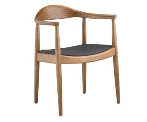 Cadeira com Braços Carina Madeira Natural - 63X75X52cm | Westwing.com.br