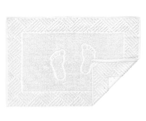 Toalha de Piso Pezinho com Antiderrapante Branco 500G/M² - 46X70cm | Westwing.com.br