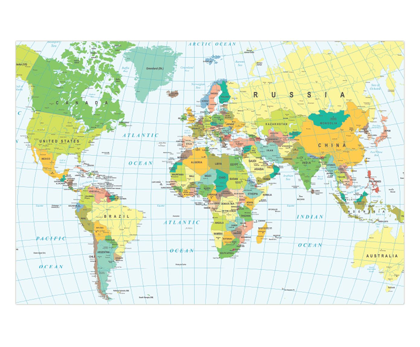 Madeira No Mapa Mundo - Mapa Mundi Mdf C Divisao De Paises ...