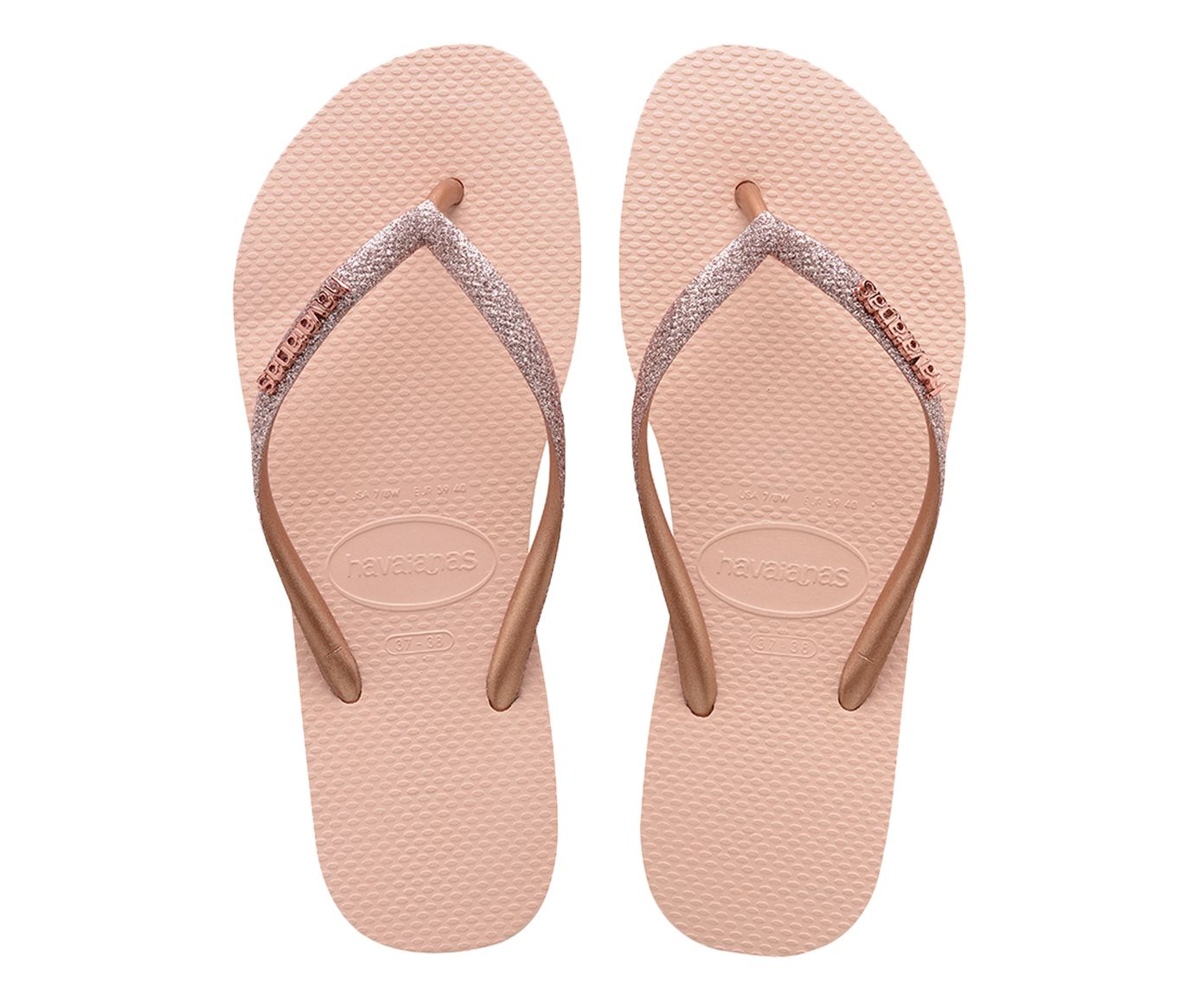 havaianas ballet rose glitter