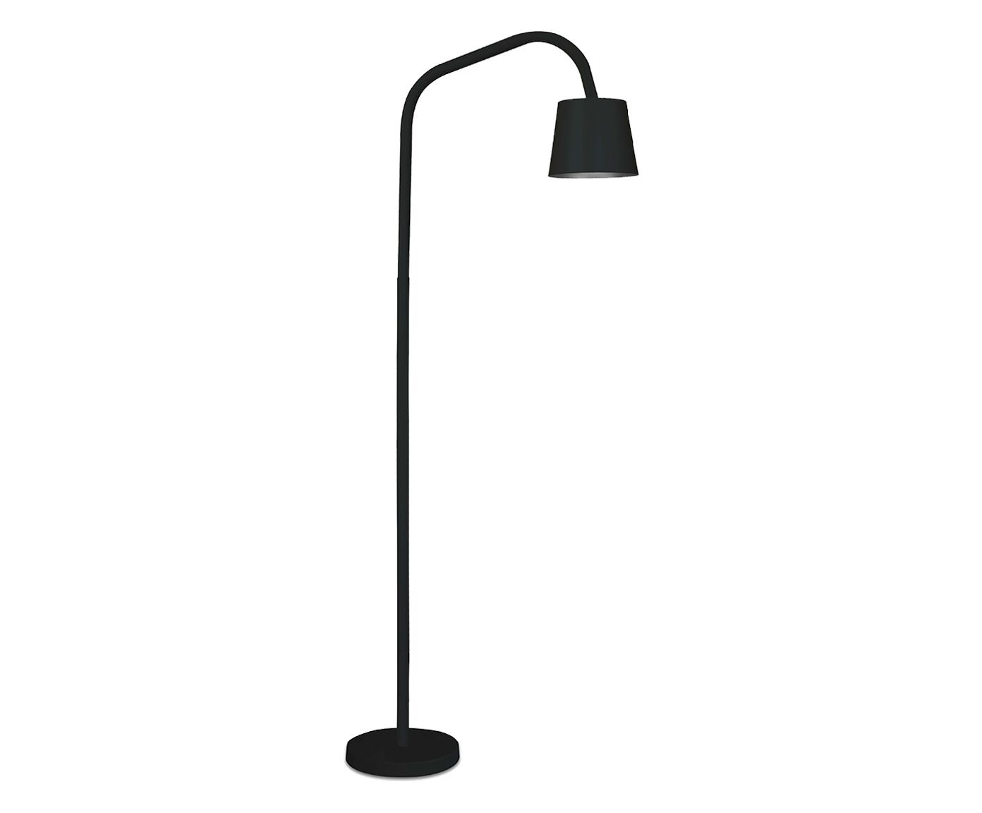 Luminária de Piso Denver Preta Bivolt 160X38cm