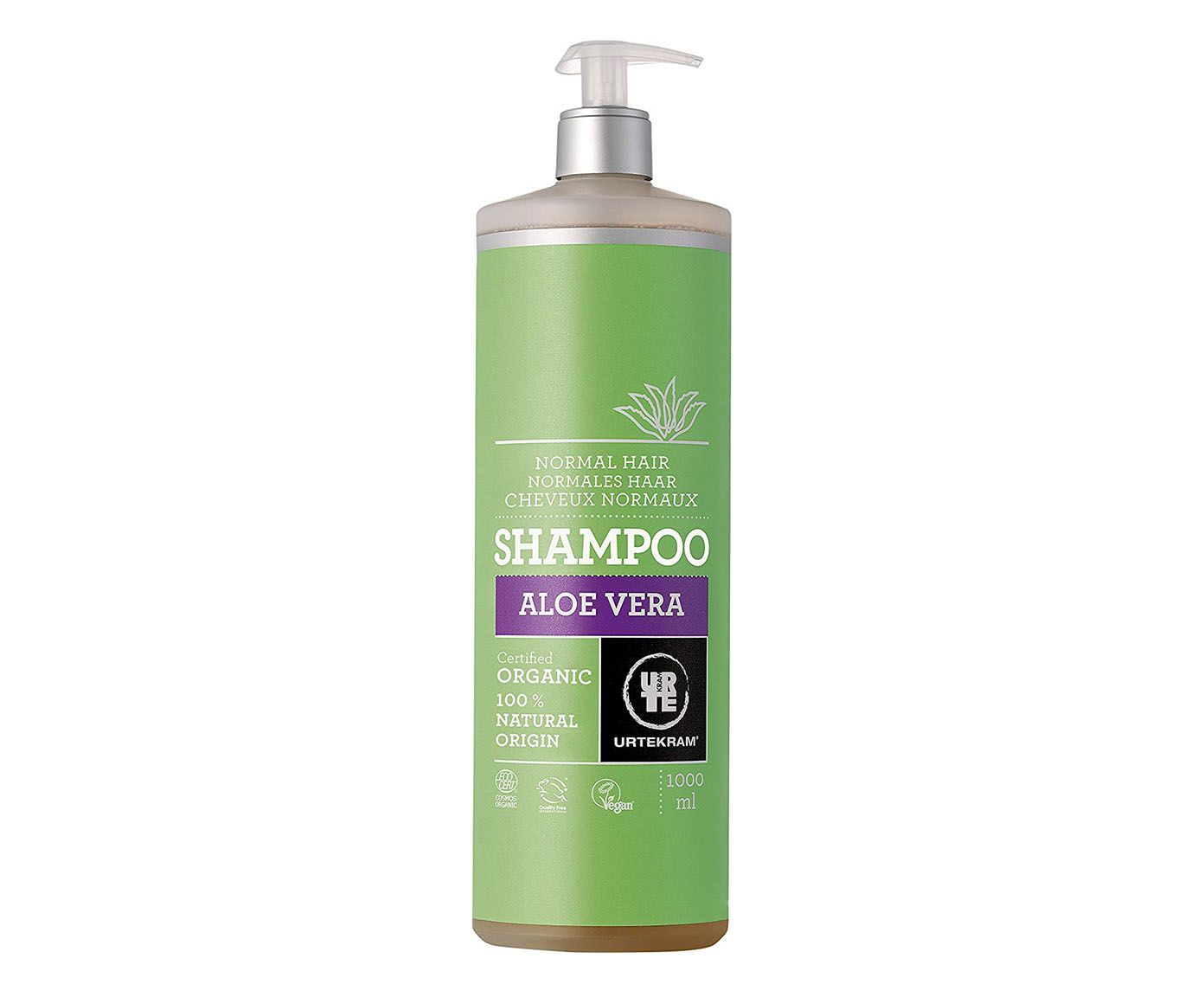 Shampoo de Aloe Vera Natural & Orgânico Cabelos Normais 1L