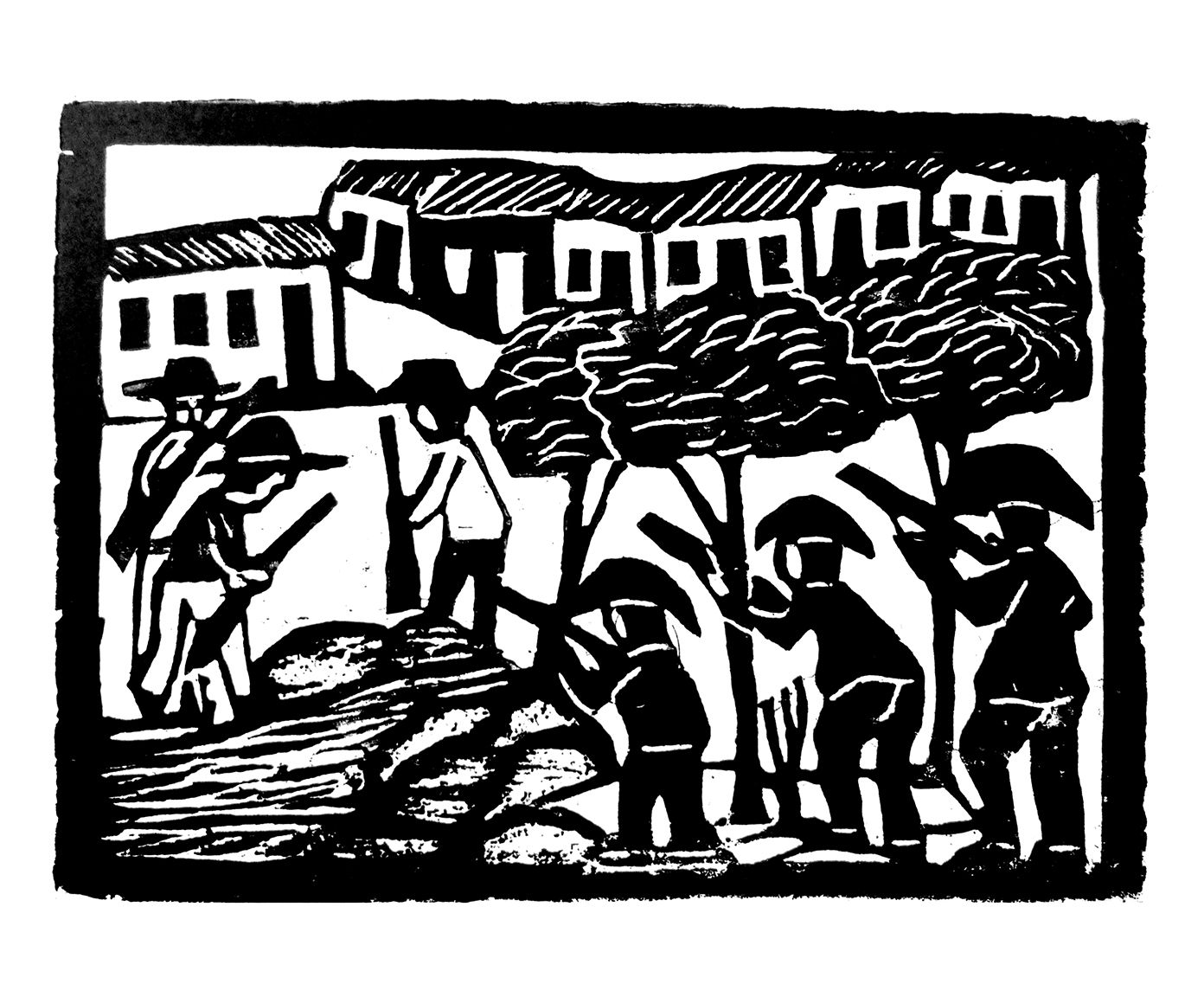 Xilogravura Guerra de Canudos XX - 20X20cm | Westwing.com.br