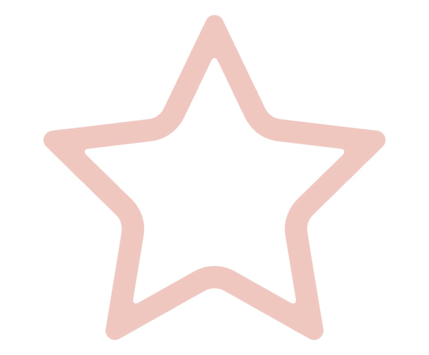 Moldura Vazada Estrela Rosa - 28X28cm | Westwing.com.br