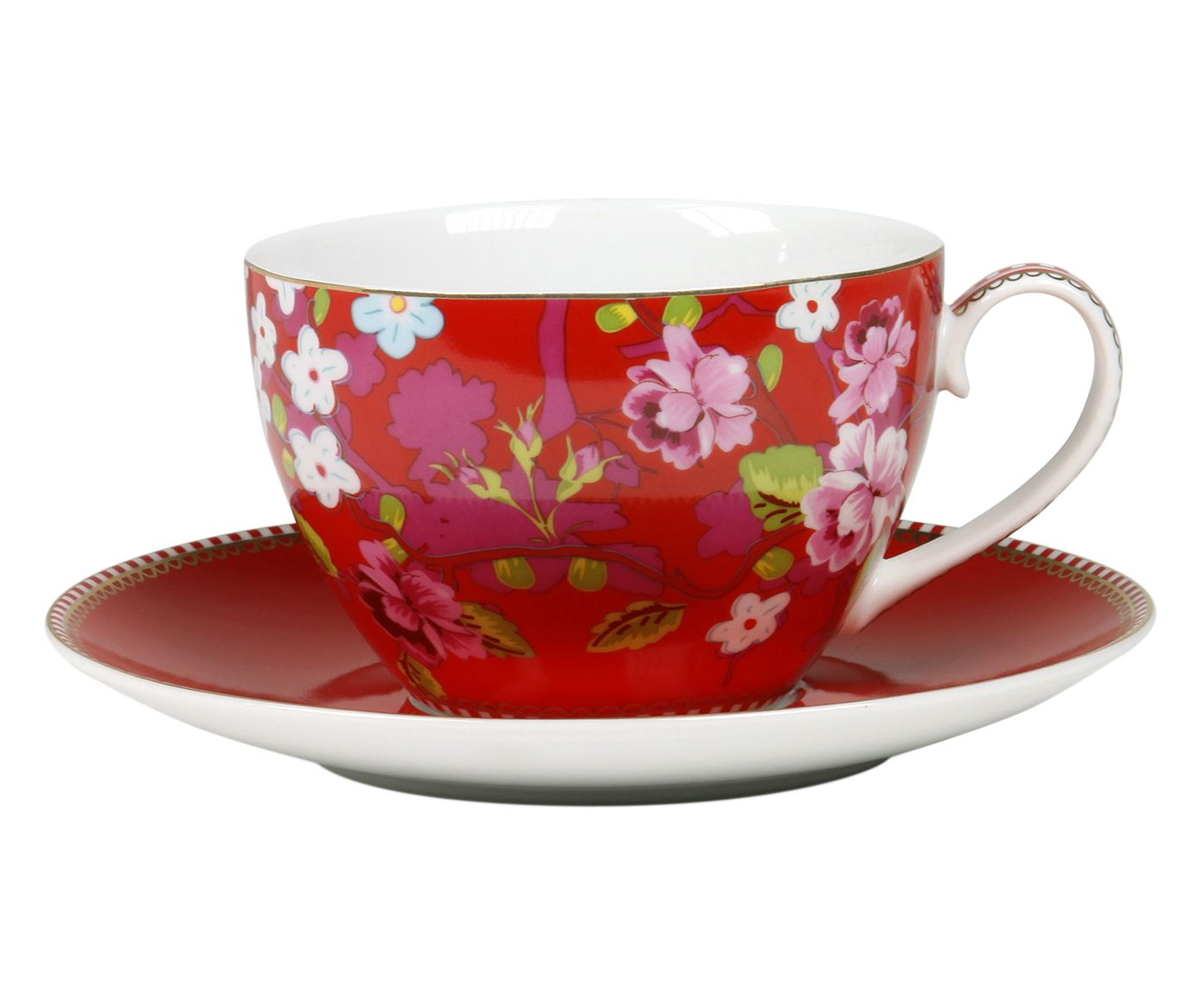 Xícara para chá com pires chinese rose rama - 280ml | Westwing.com.br