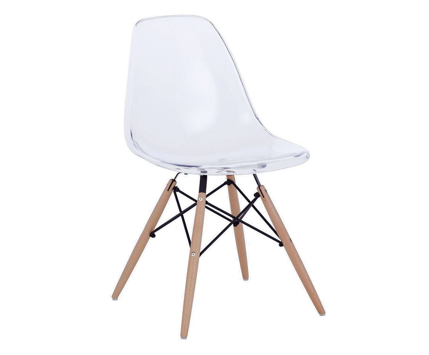 Cadeira Paris Wood - Clear | Westwing.com.br