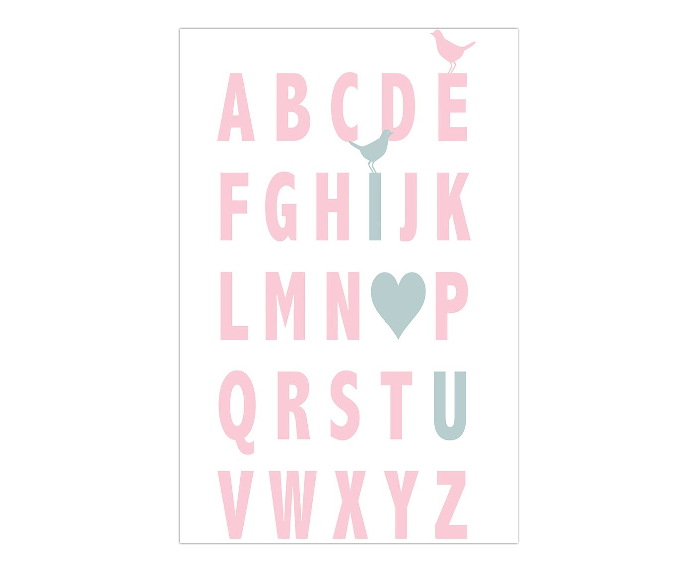 Adesivo Abc I Love You Rosa - 60X120cm | Westwing.com.br