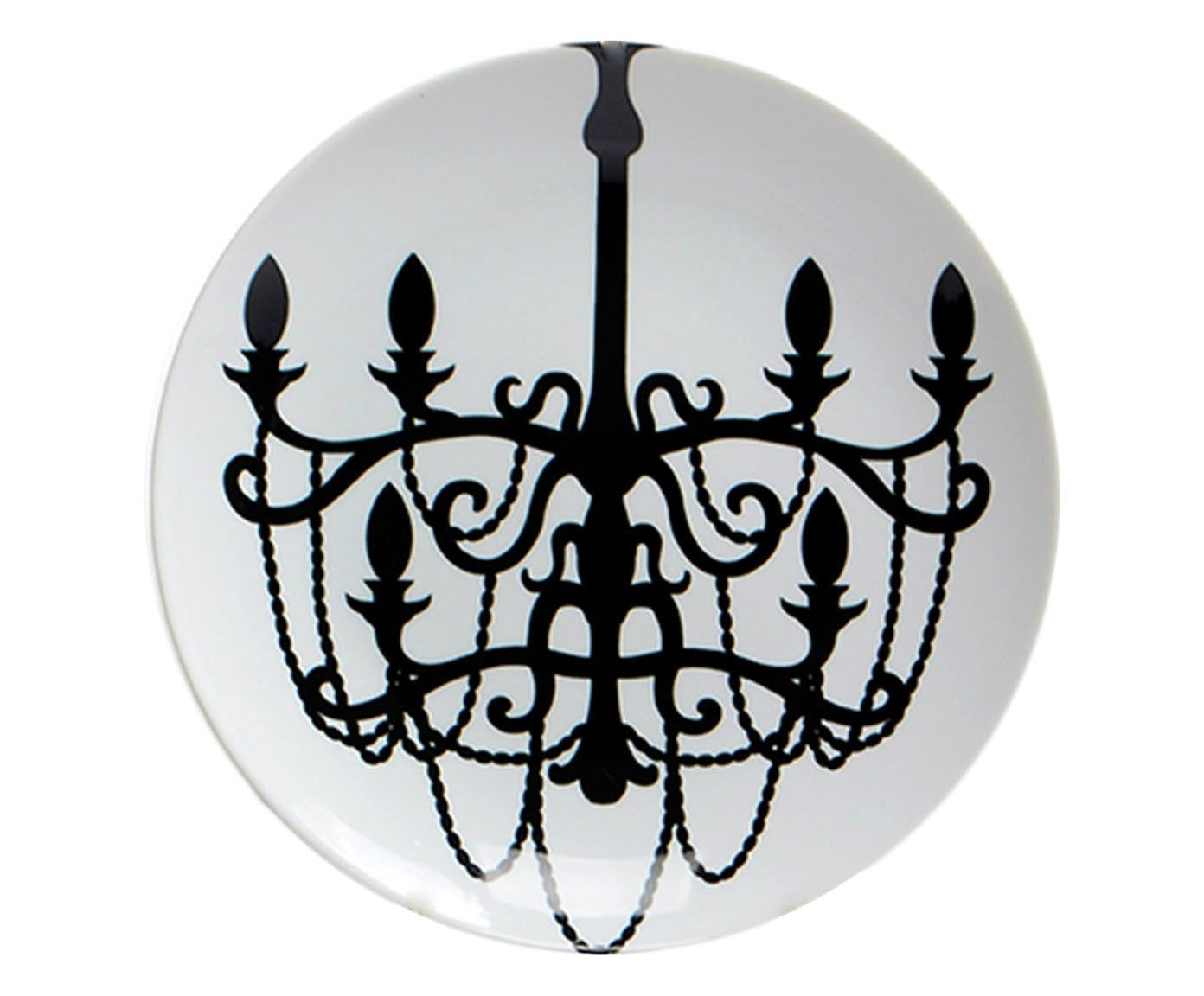 Prato Decorativo em Porcelana Lustre - 24,5cm | Westwing.com.br