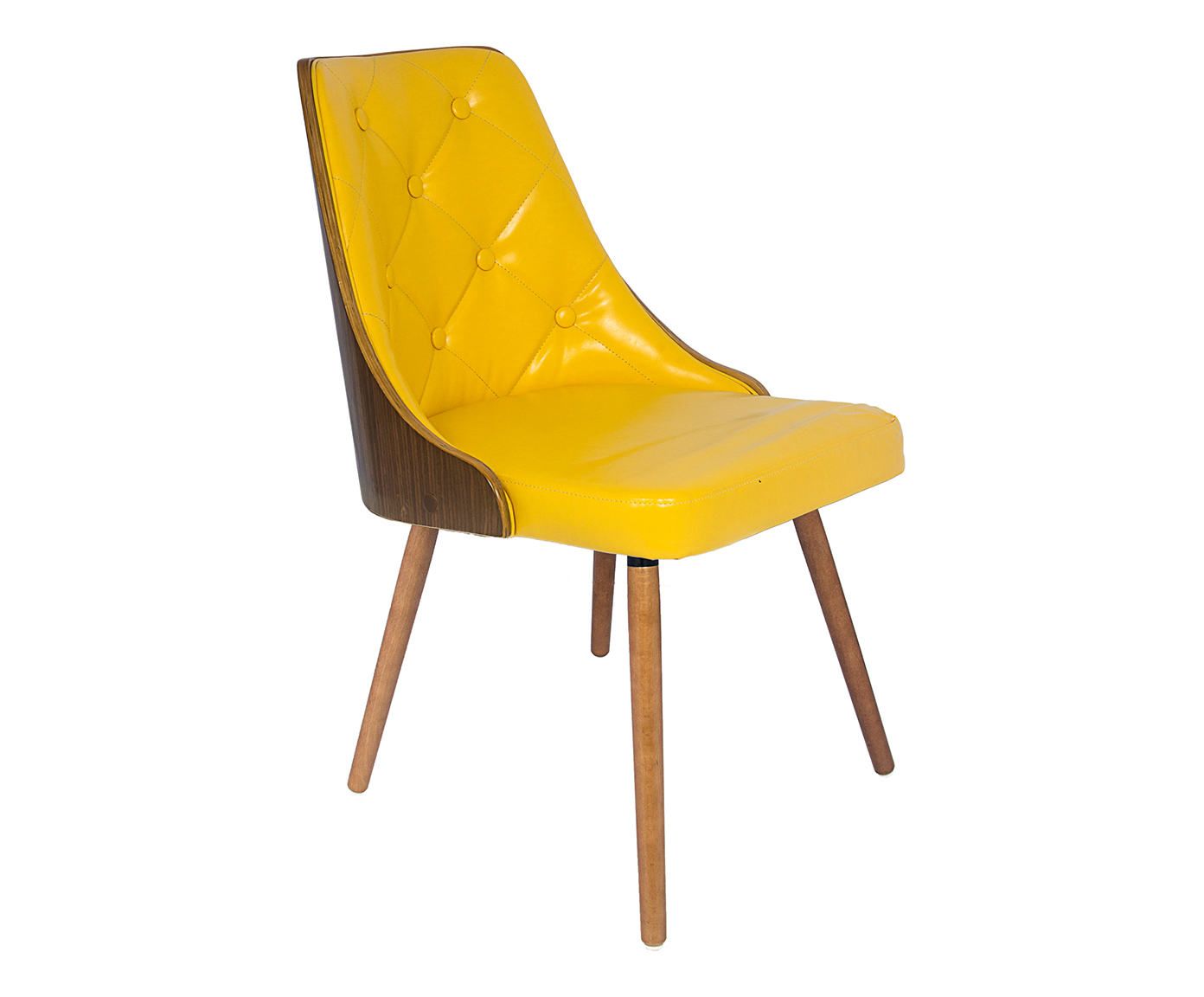 Cadeira Retrô Amarela - 49X81X52cm | Westwing.com.br