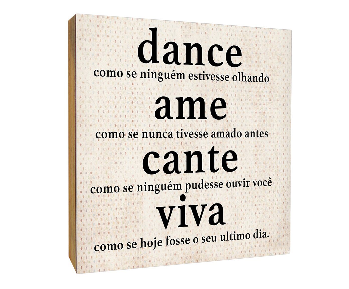 Quadro box dance ame cante viva - 40x40cm | Westwing.com.br