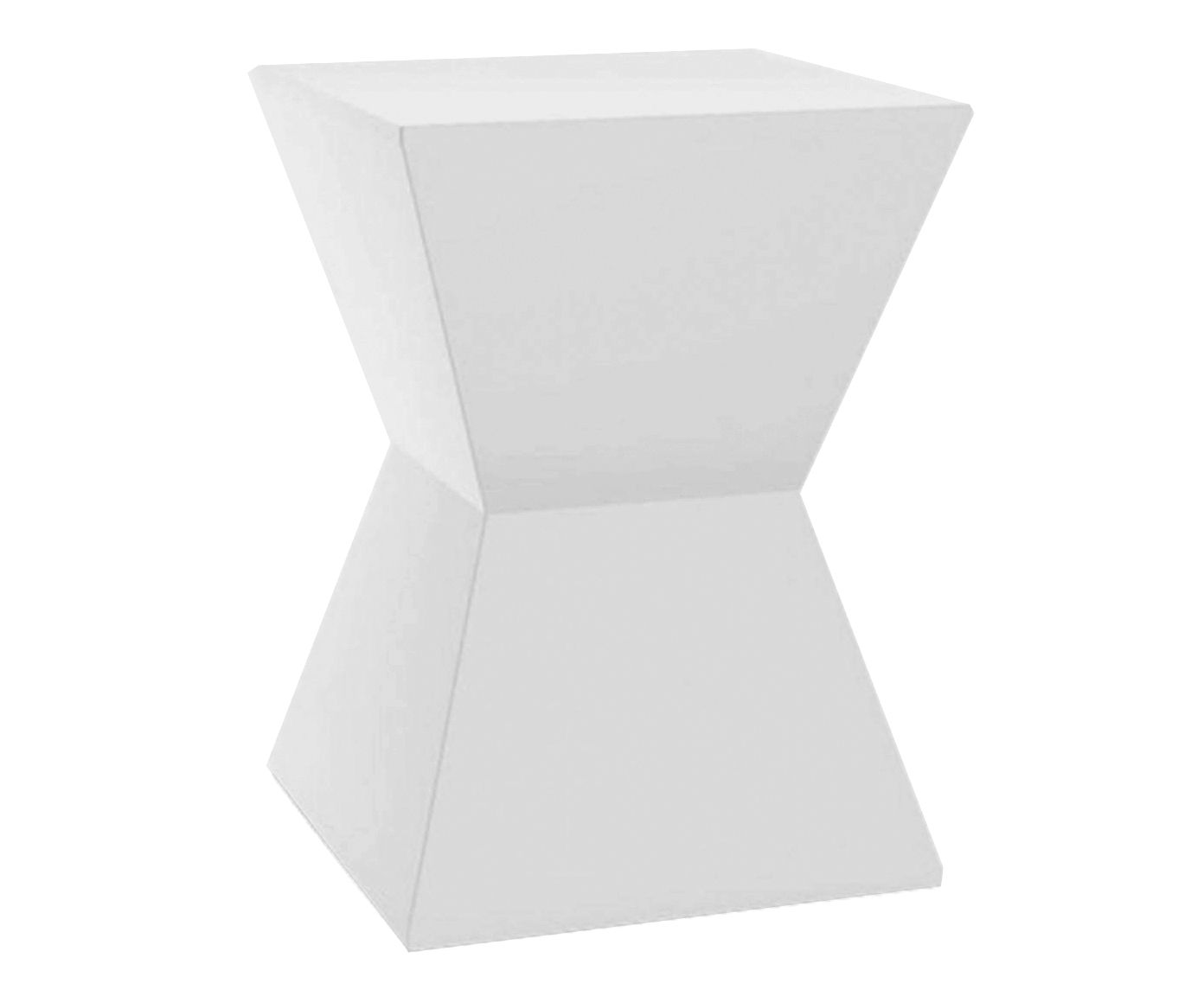 Banquinho Nitro Quadratic Branco - 30X42cm | Westwing.com.br