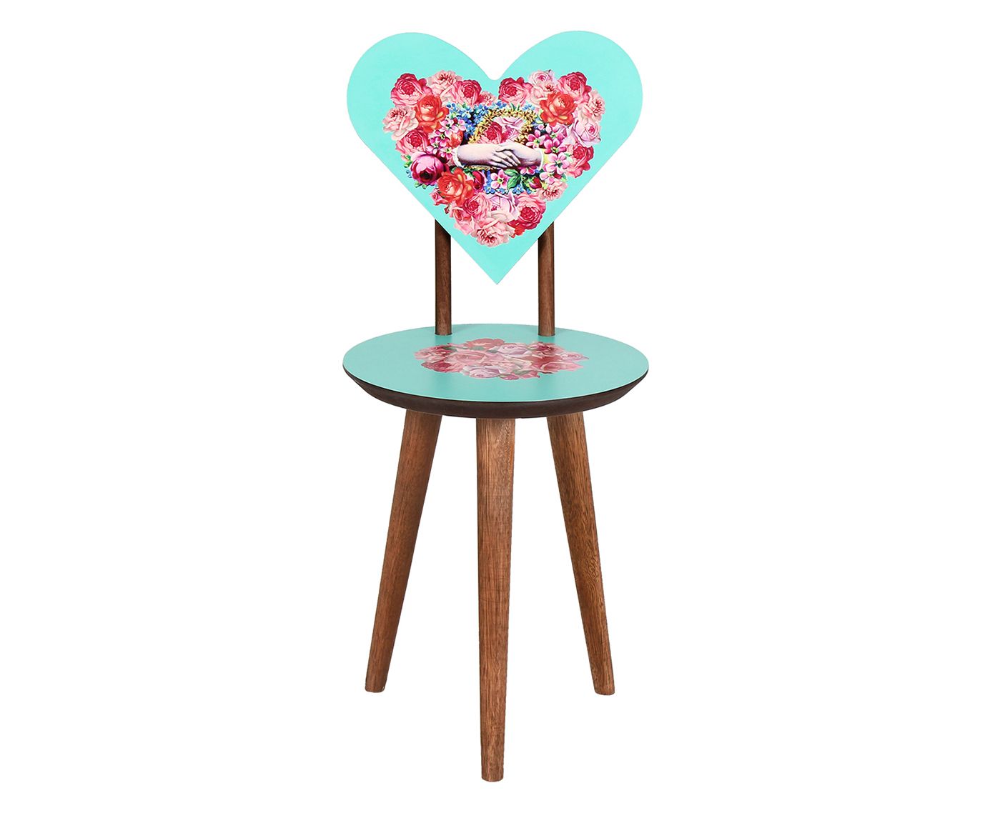 Cadeira Coração Kitsch Romance - Turquesa | Westwing.com.br