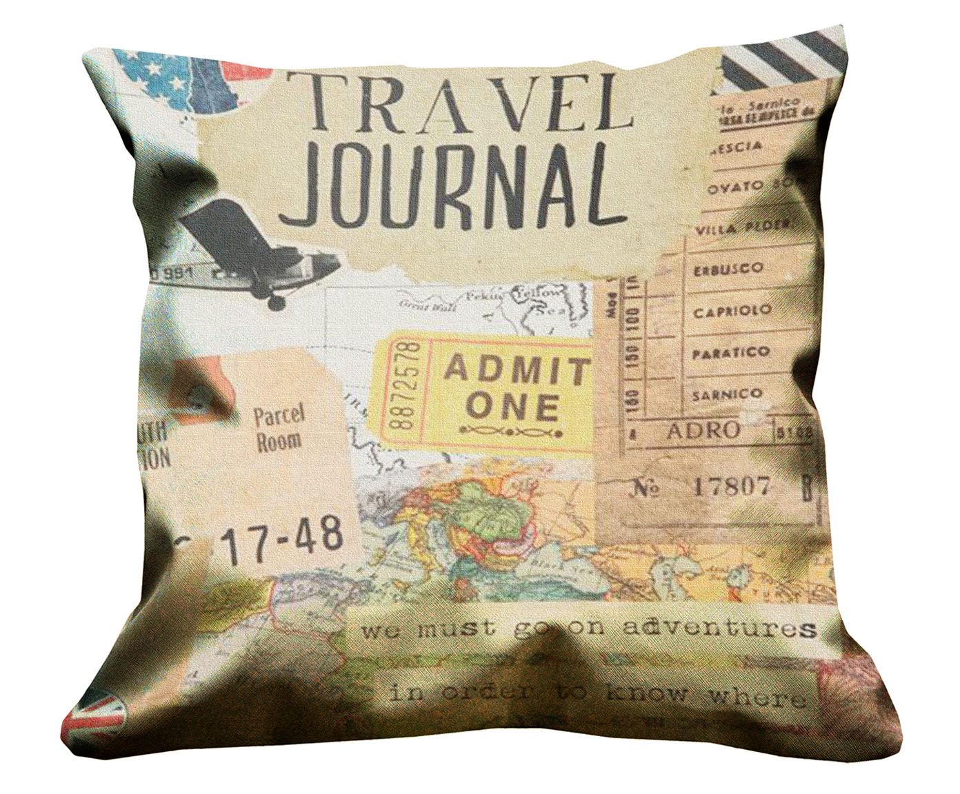 Capa de almofada travel journal - 45x45cm | Westwing.com.br