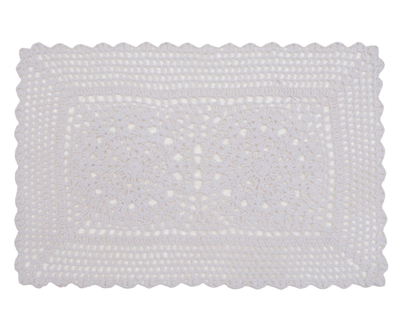 Lugar Americano Crochet Branco - 33x45cm | Westwing.com.br