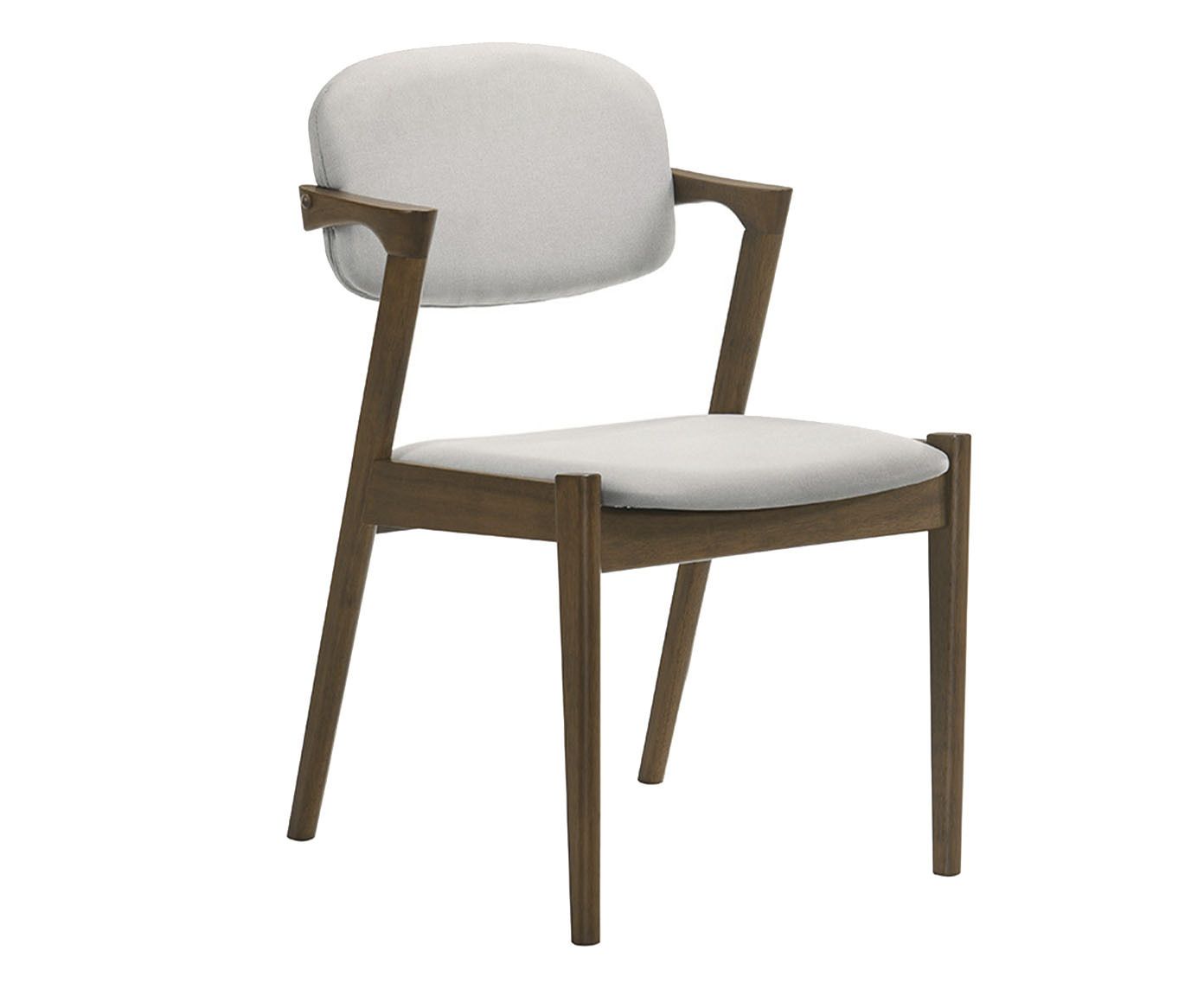 Cadeira em Linho Cinza Claro - 51X79,5X55cm | Westwing.com.br