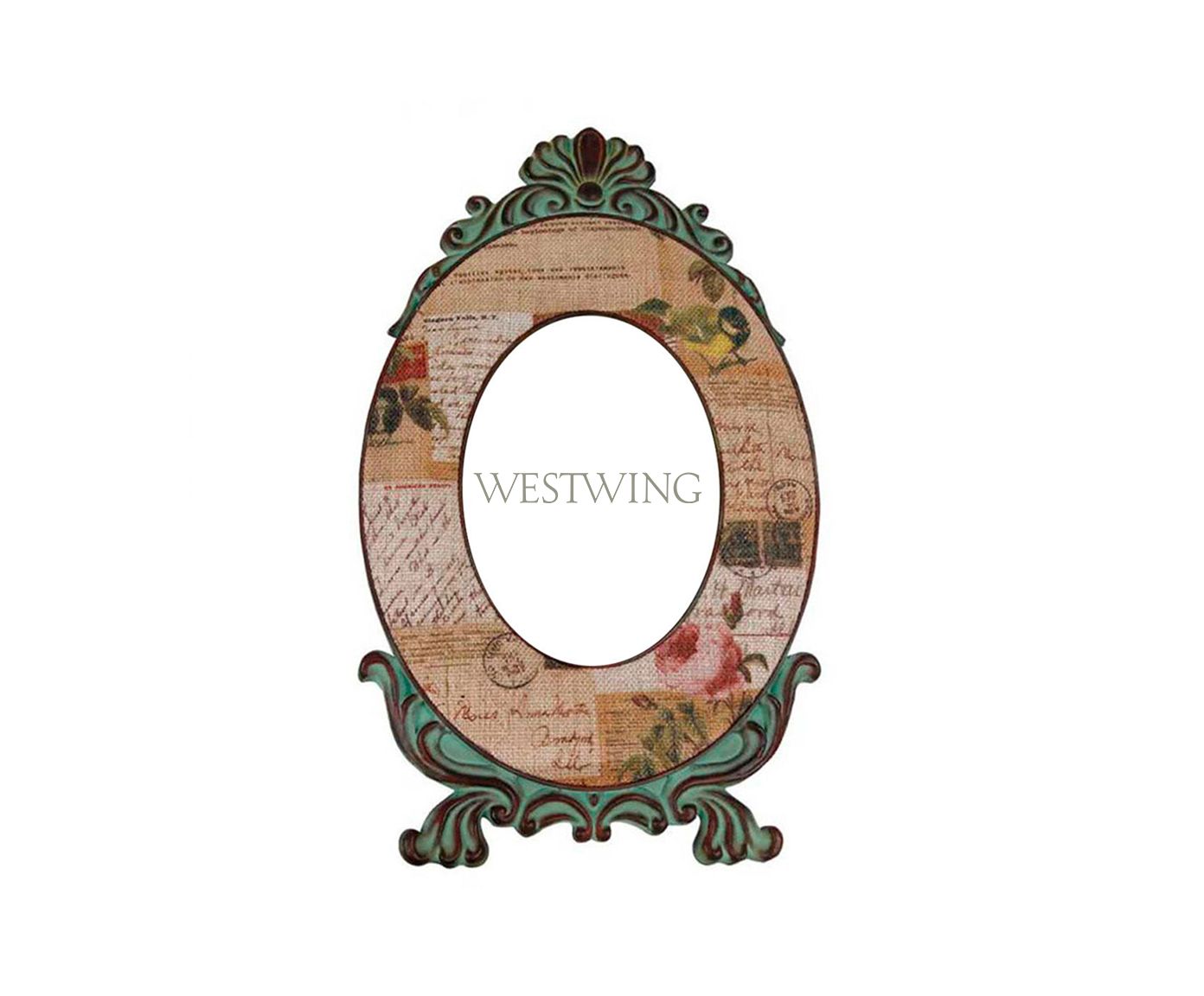 Porta-Retrato Em Linho Roses - 22X36X3cm | Westwing.com.br
