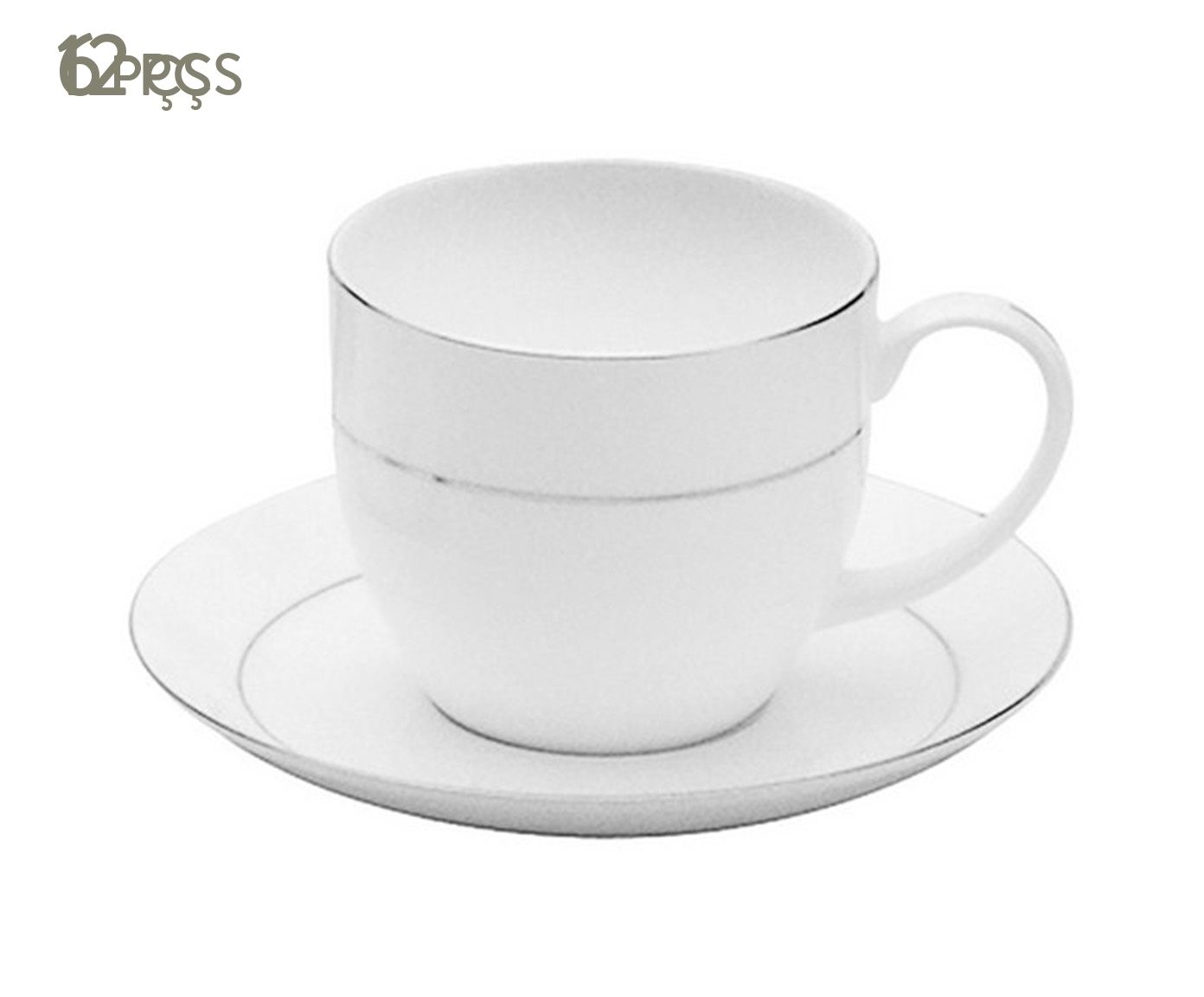 Jogo de Xícaras para Chá com Pires em Porcelana Nice - 220ml | Westwing.com.br