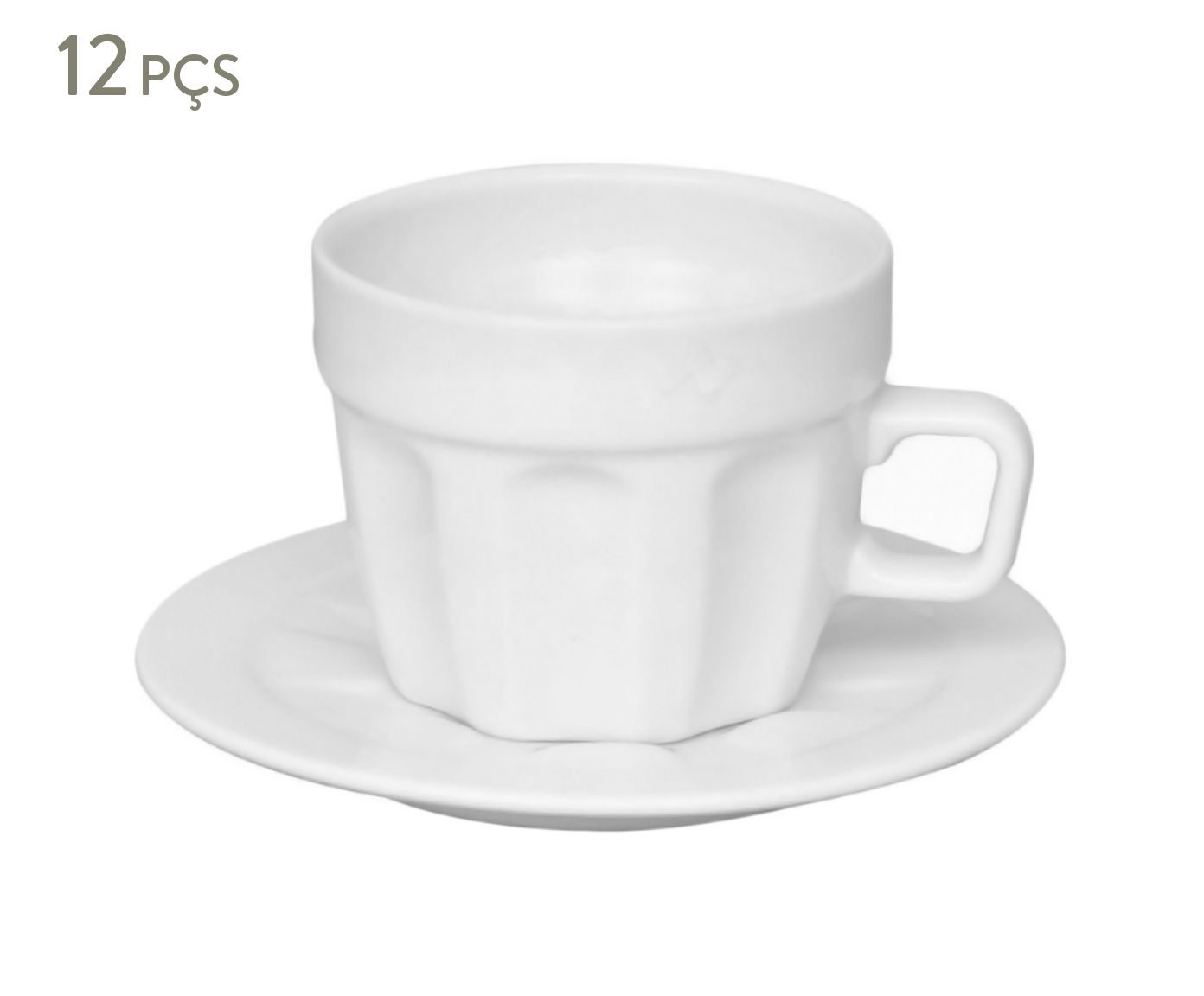 Jogo de Xícaras para Chá com Pires em Porcelana Pingada - 250ml | Westwing.com.br
