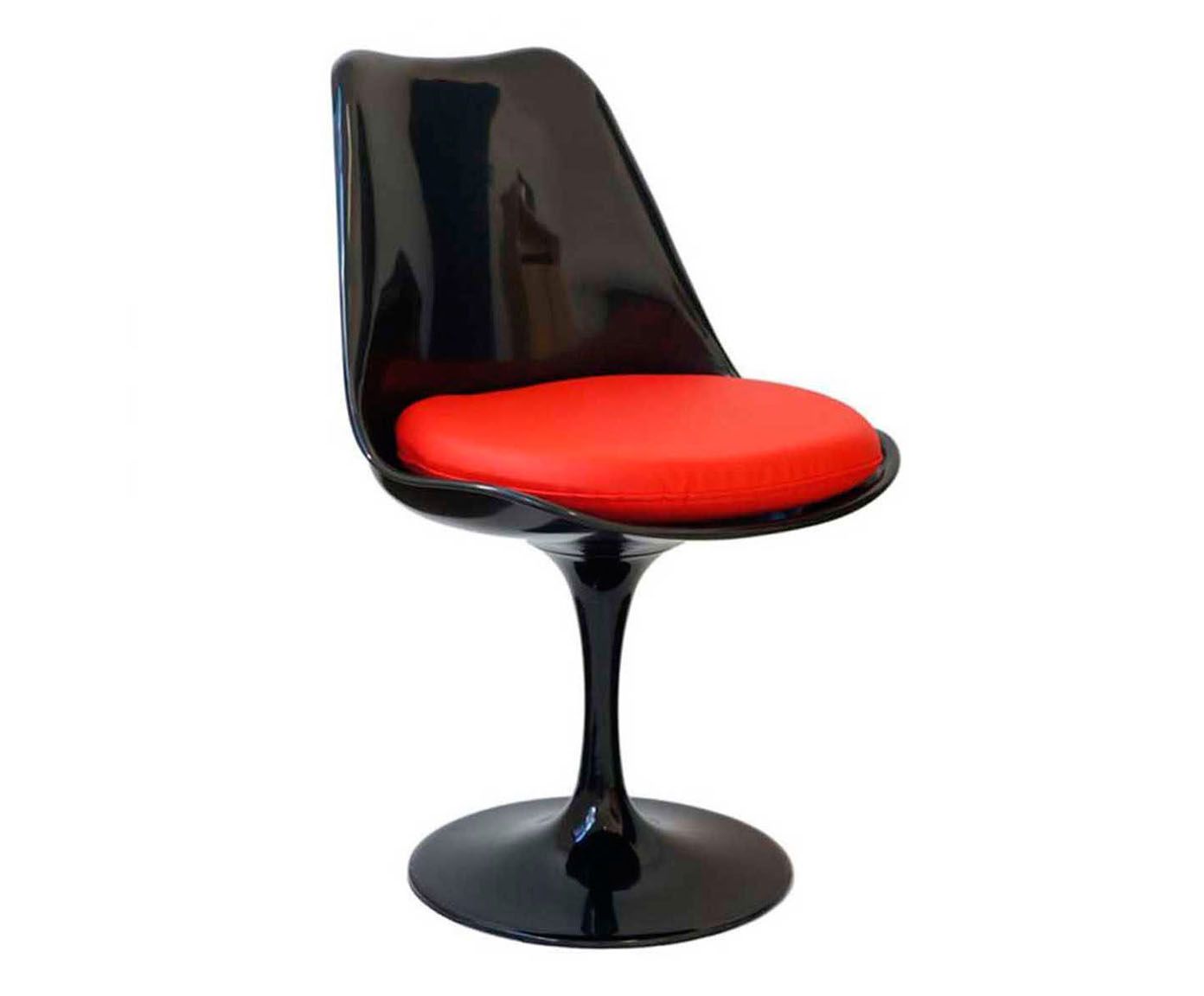 Cadeira Saarinen - Preta e Vermelha | Westwing.com.br