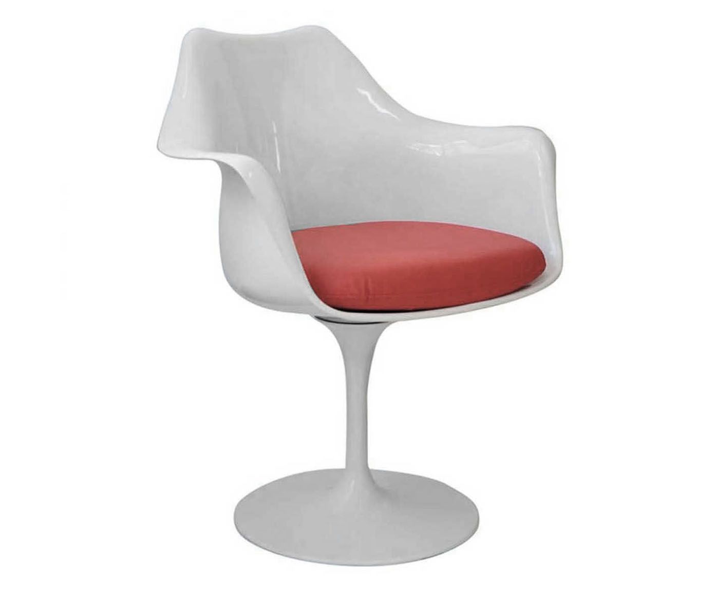 Poltrona Saarinen - Branca e Vermelha | Westwing.com.br