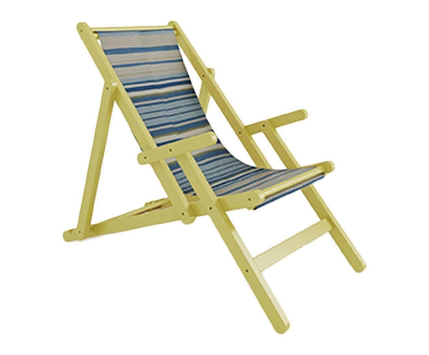 Cadeira com braços opia stripe - ipê | Westwing.com.br