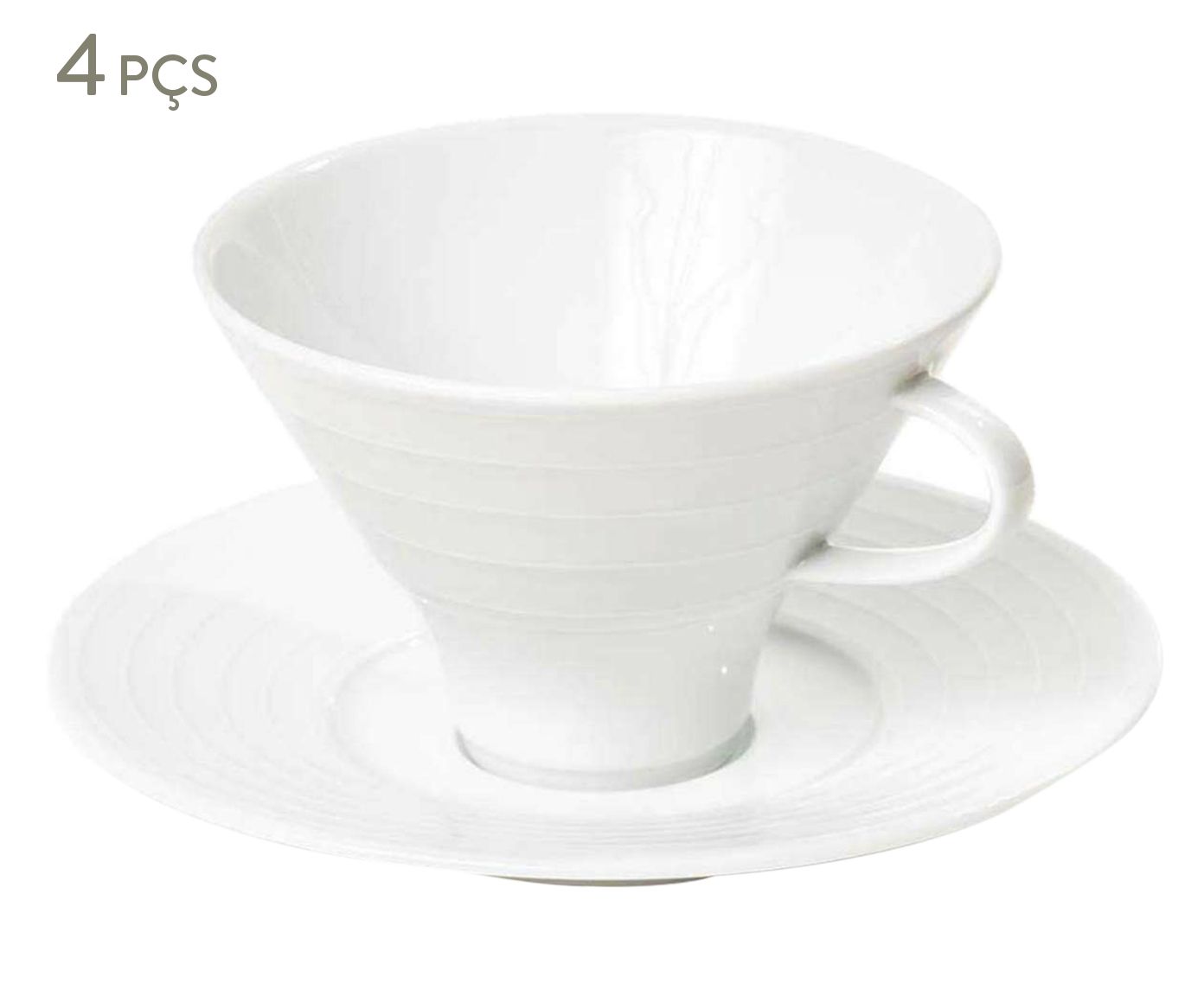Jogo de Xícaras para Chá com Pires Suite - 250ml | Westwing.com.br