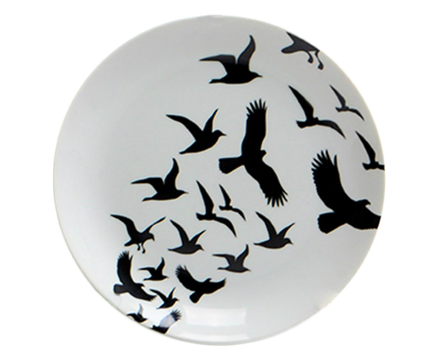 Prato Decorativo em Porcelana Birds - 19cm | Westwing.com.br