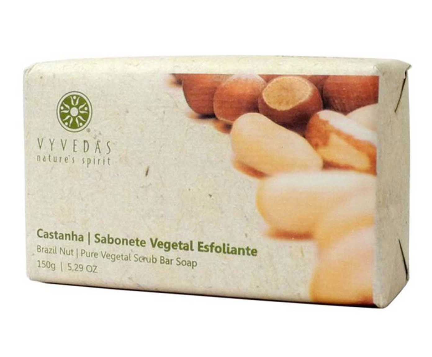 Sabonete esfoliante em barra vyvedas castanha - 150g | Westwing.com.br