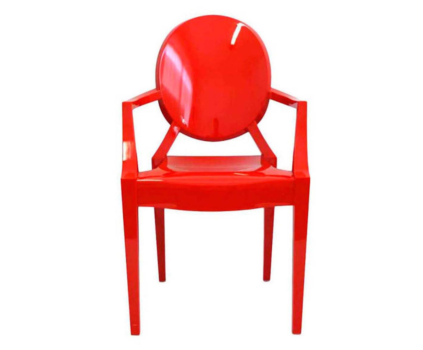 Cadeira com Braço Sofia Invisible - Vermelha | Westwing.com.br
