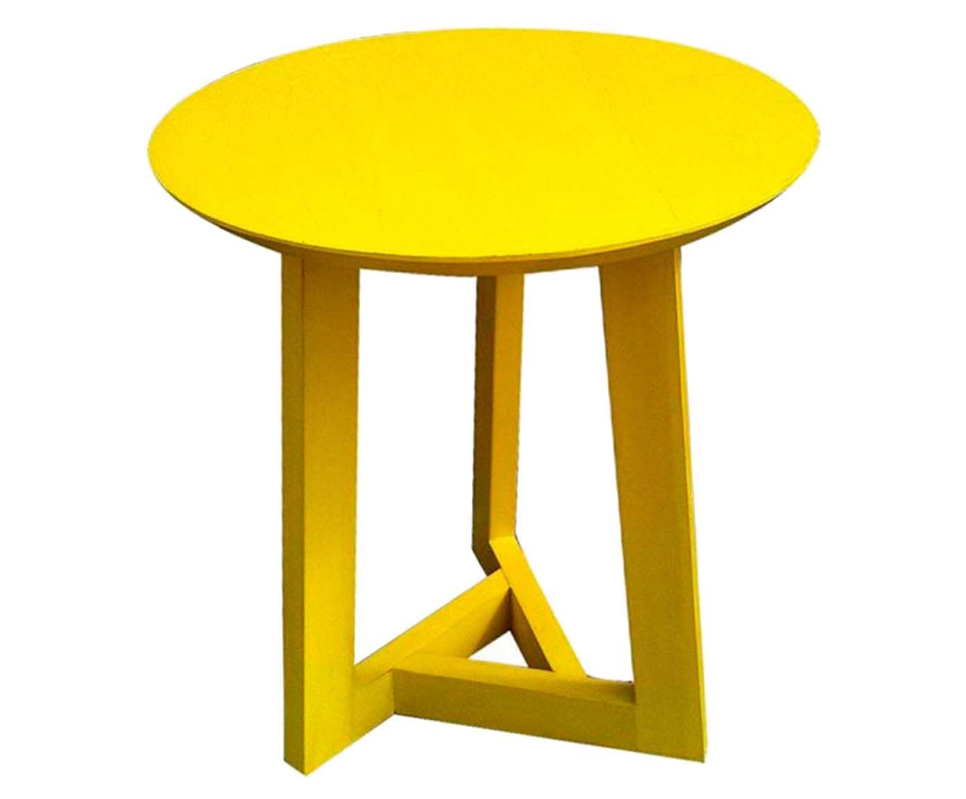 Mesa lateral arrondir - amarela | Westwing.com.br