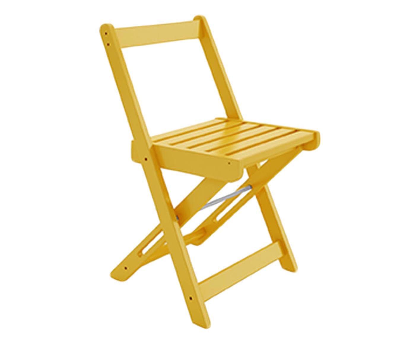 Cadeira Dobrável Pub - Amarela | Westwing.com.br