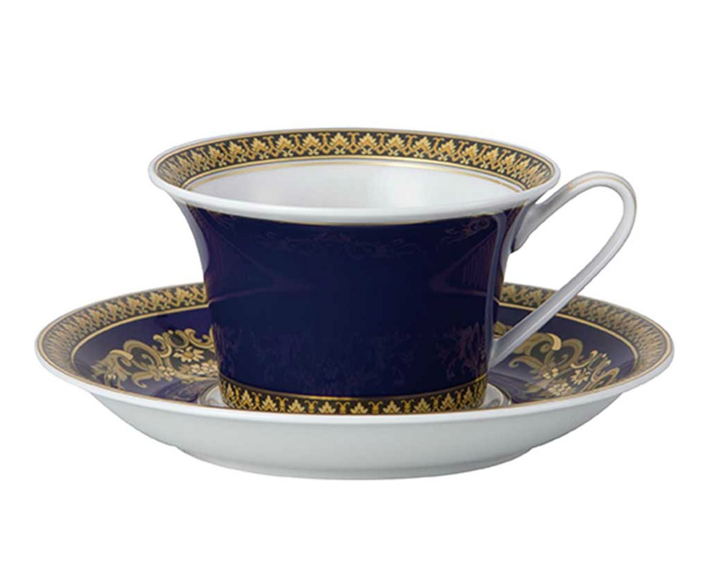 Jogo de Xícaras para Chá com Pires em Porcelana Medusa Blau - 220ml | Westwing.com.br