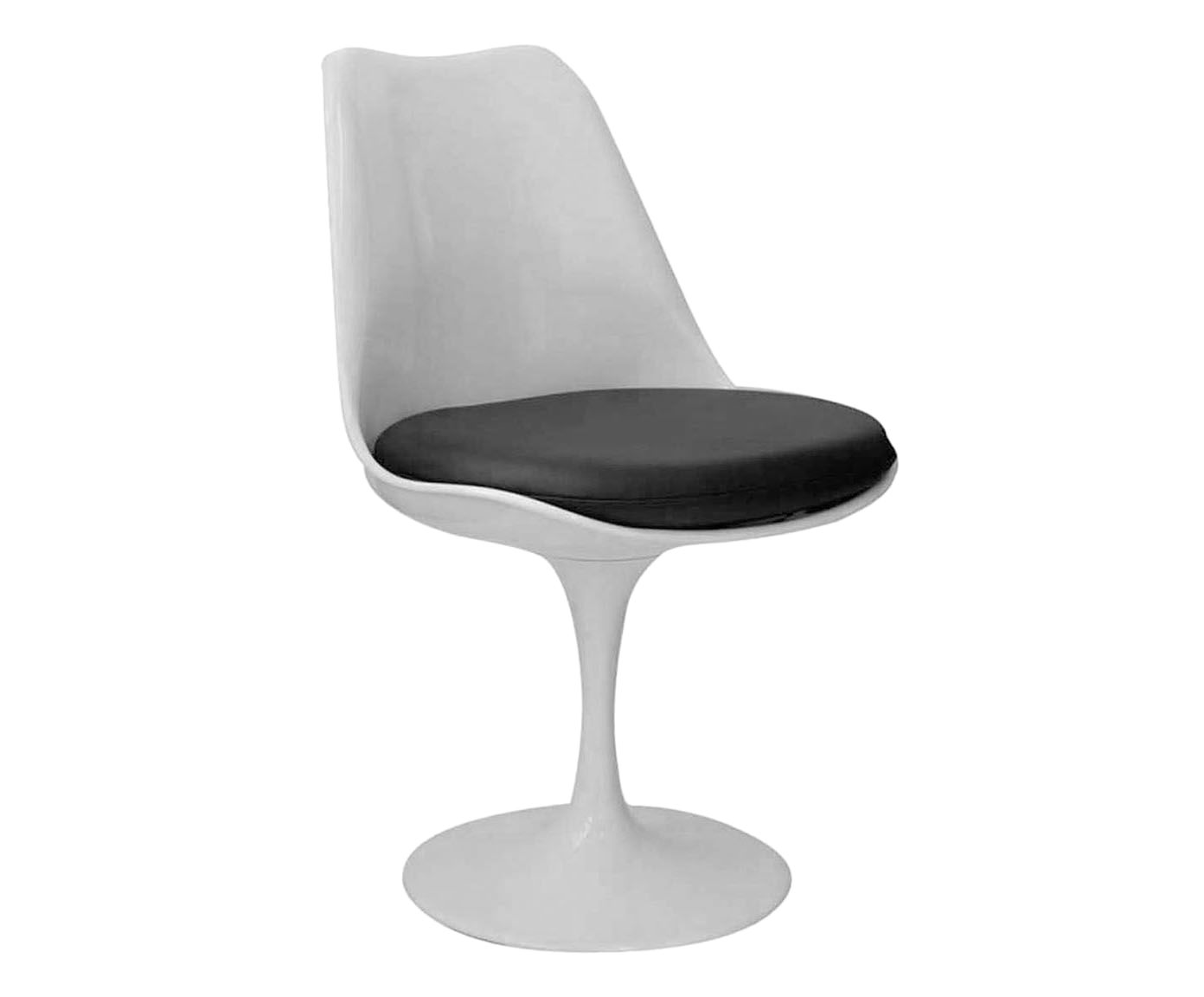 Cadeira Saarinen Branca e Preta - 48X80X54cm | Westwing.com.br