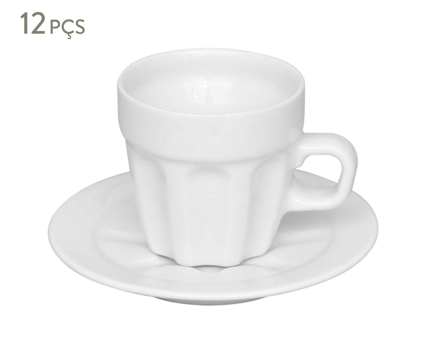 Jogo de Xícaras para Café com Pires em Porcelana Pingada - 70ml | Westwing.com.br