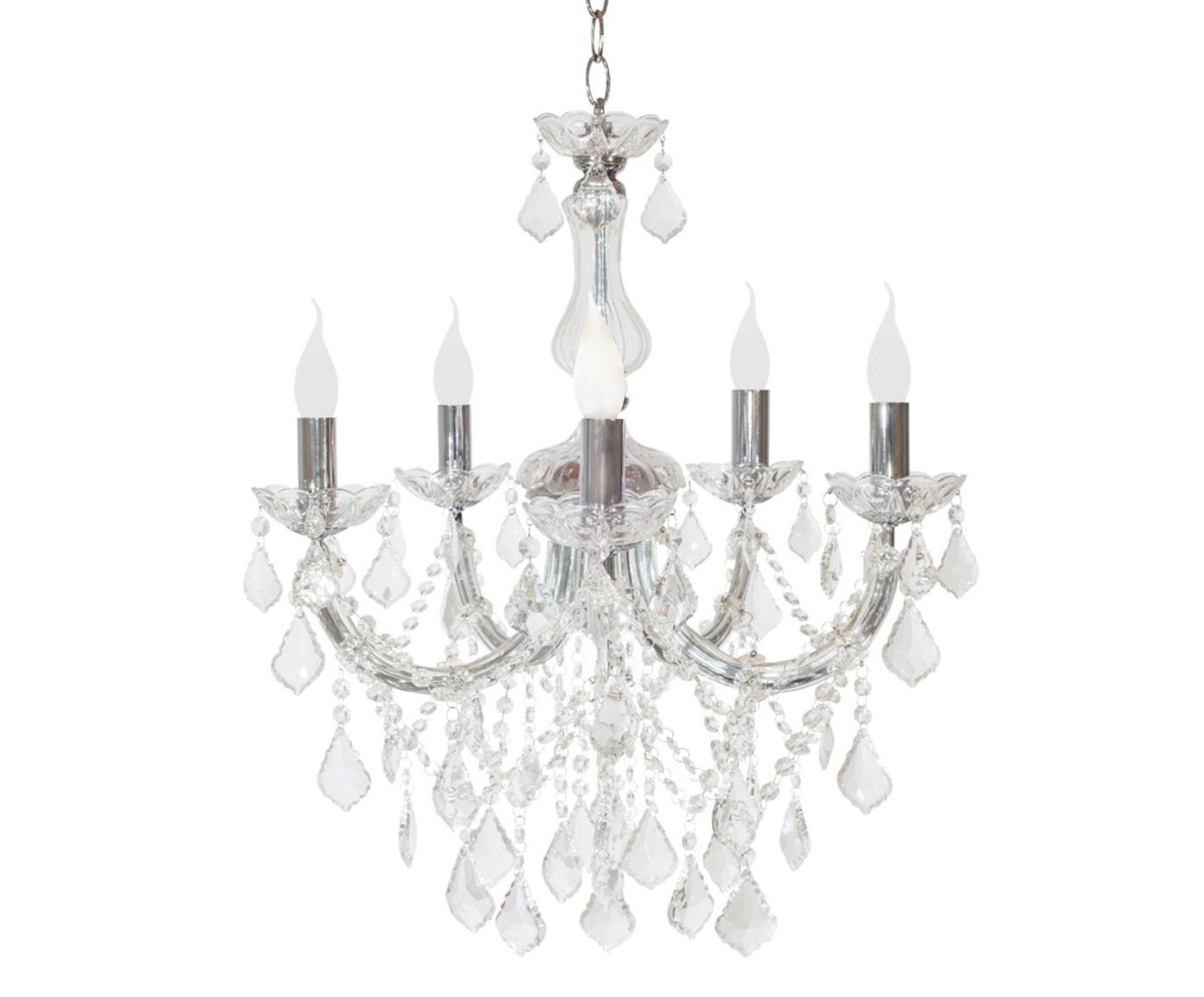 Lustre em Cristal Roma Five Clear Bivolt - 60X52cm | Westwing.com.br