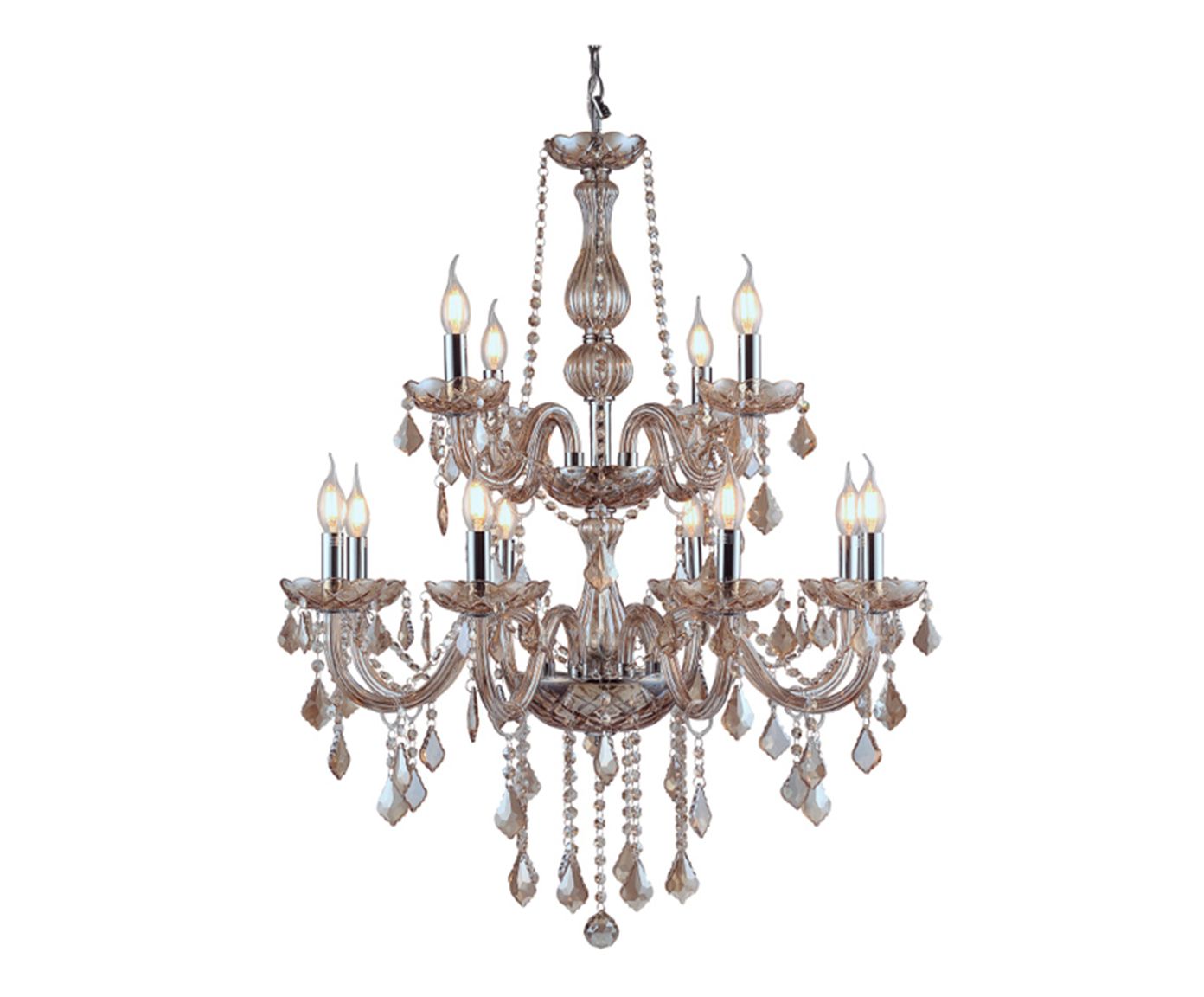 Lustre em Cristal Biarritz Champanhe Bivolt - 65X80cm | Westwing.com.br