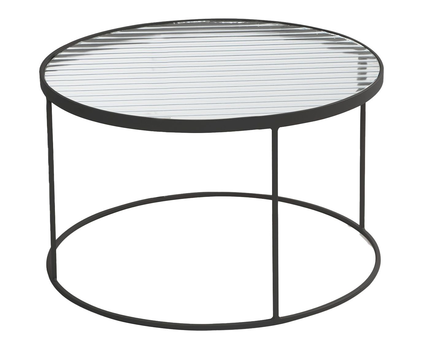 Mesa de Centro Lift Canelado Preta - 40X60cm | Westwing.com.br