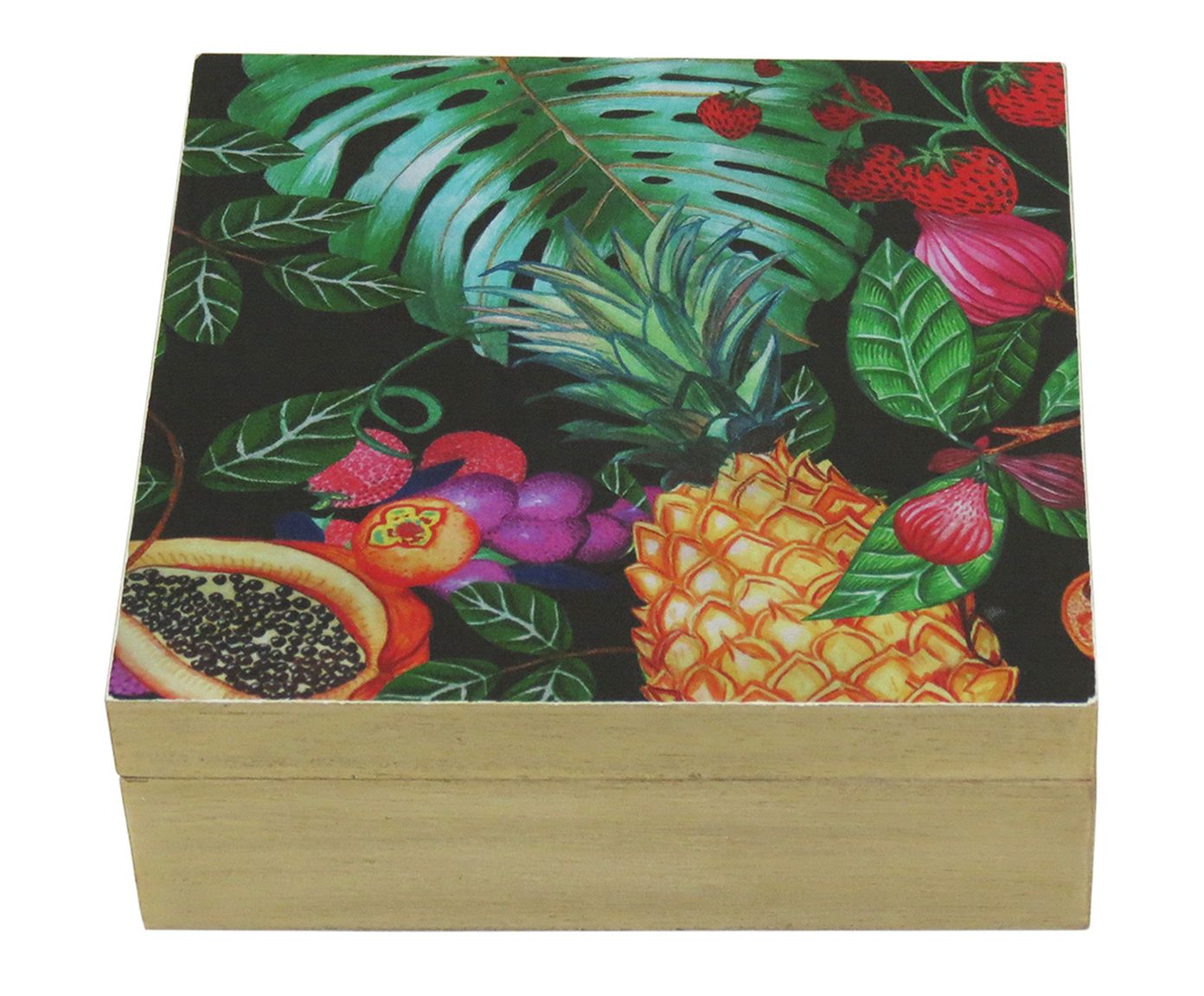 Caixa Organizadora Tropical - 17x17cm | Westwing.com.br